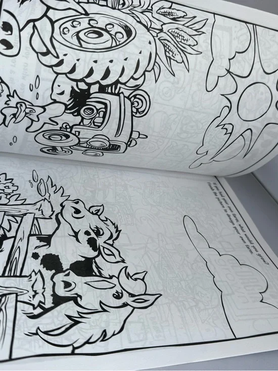 Set of 3 Nature/Farming Childrens Coloring Books- Sugarhouse Veggies Agriculture - Picture 4 of 10